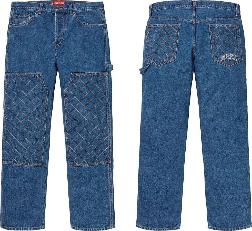Diamond Stitch Carpenter Jean view 3